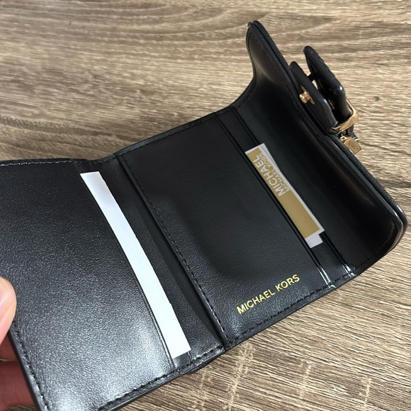 MK Colby Small Camouflage Print Calf Hair Tri-Fold Wallet NWT - Picture 5 of 8